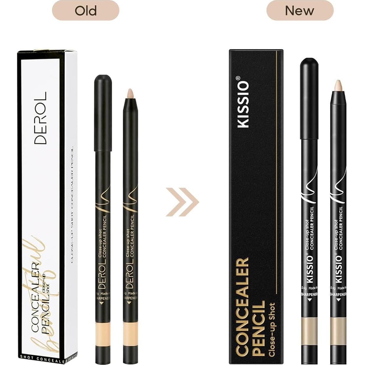 Lápiz Corrector KISSIO 04#LECHE, Cubre Ojeras y Manchas