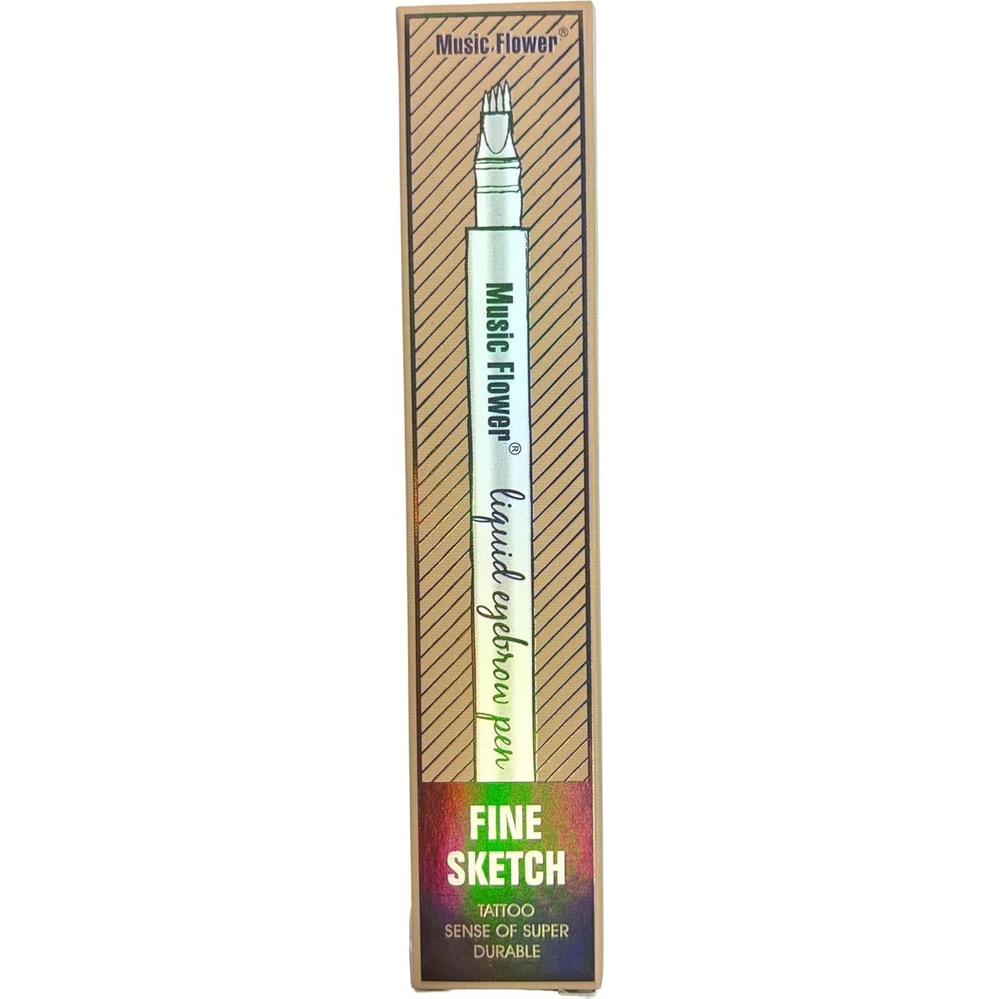 Lápiz de Cejas Music Flower Negro 04 a Prueba de Agua