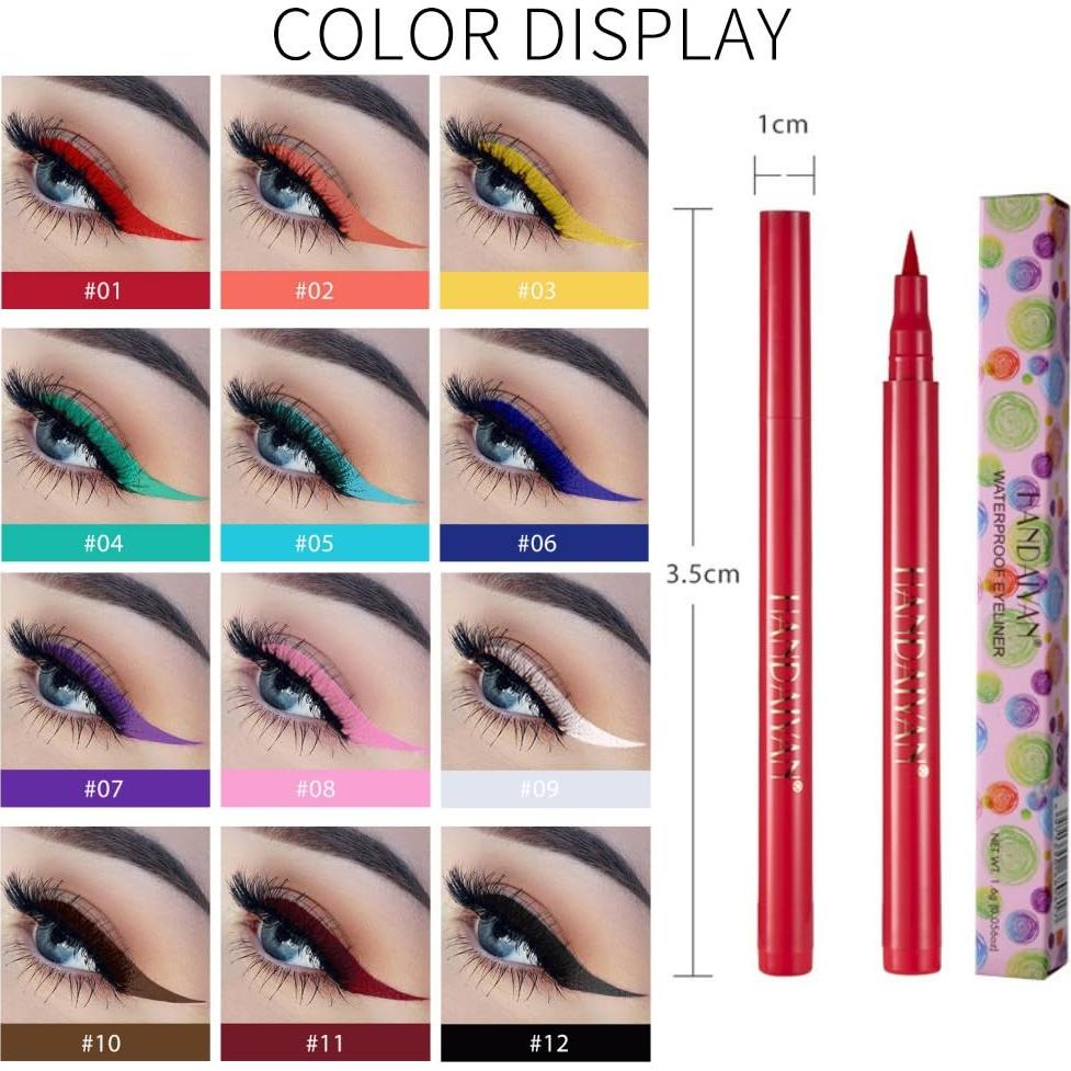 Eyeliner Líquido a Prueba de Agua ONarisae Blanco 13.9cm