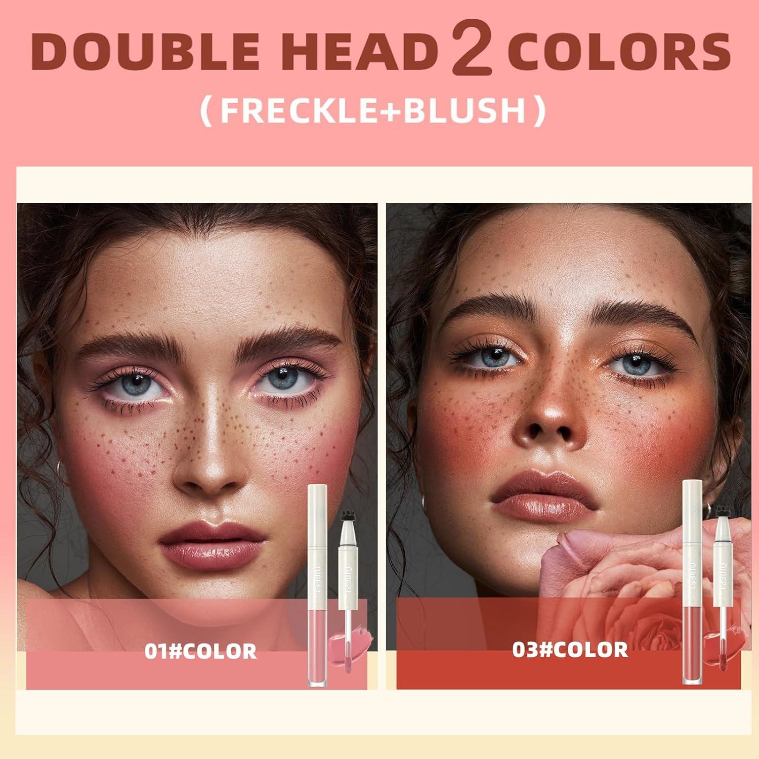 Bolígrafo 2 en 1 Rubor y Pecas Dulele - Larga Duración