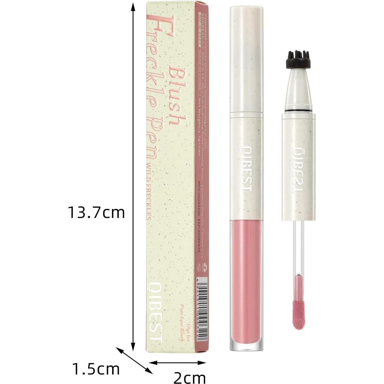 Bolígrafo de Rubor y Pecas 2 en 1 Domality - Multicolor