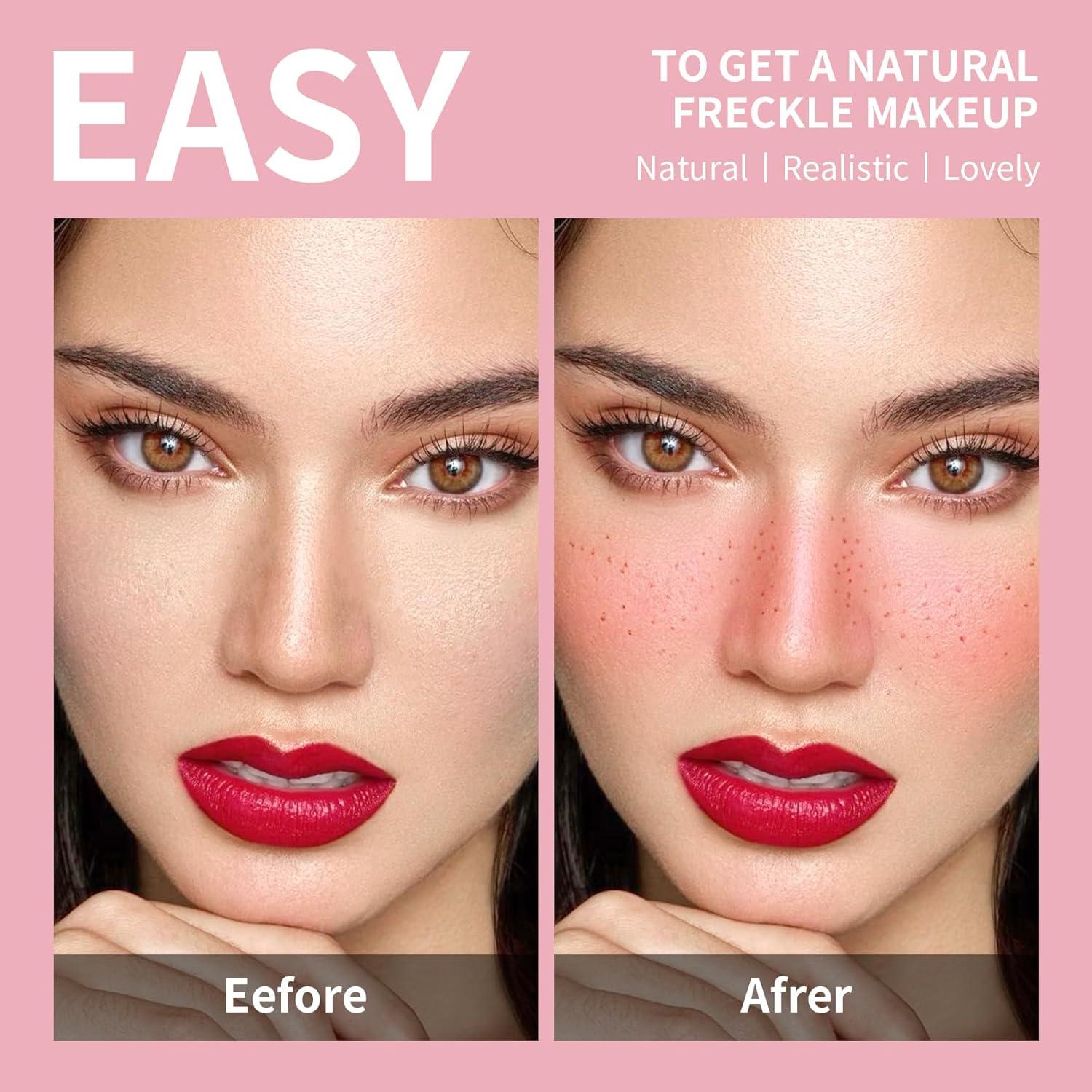 Kit de Sello de Pecas Falsas y Rubor QIUFSSE 2 en 1