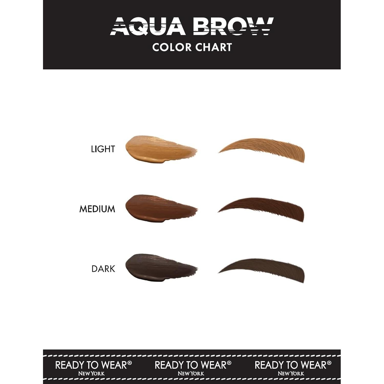 AQUA BROW 30ml Ligero A Base de Agua - Color Oscuro - Hecho en Japón