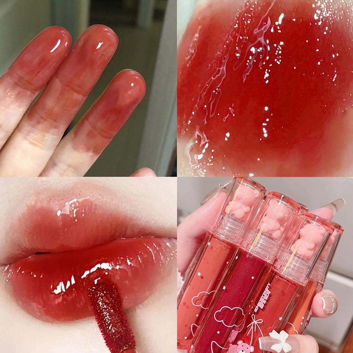 Tinte de Labios Hidratante Yasovigi 6pcs Gel Acuático Vegano