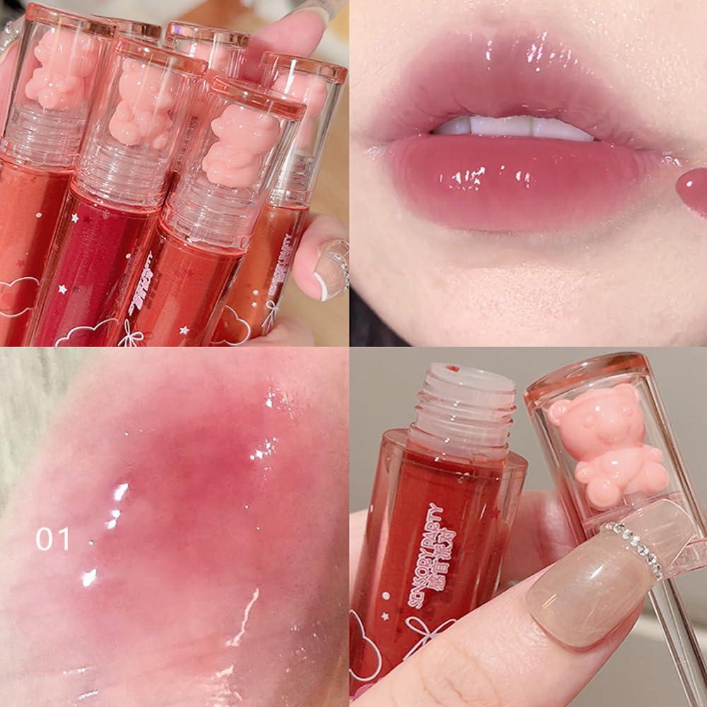 Tinte de Labios Hidratante Yasovigi 6pcs Gel Acuático Vegano