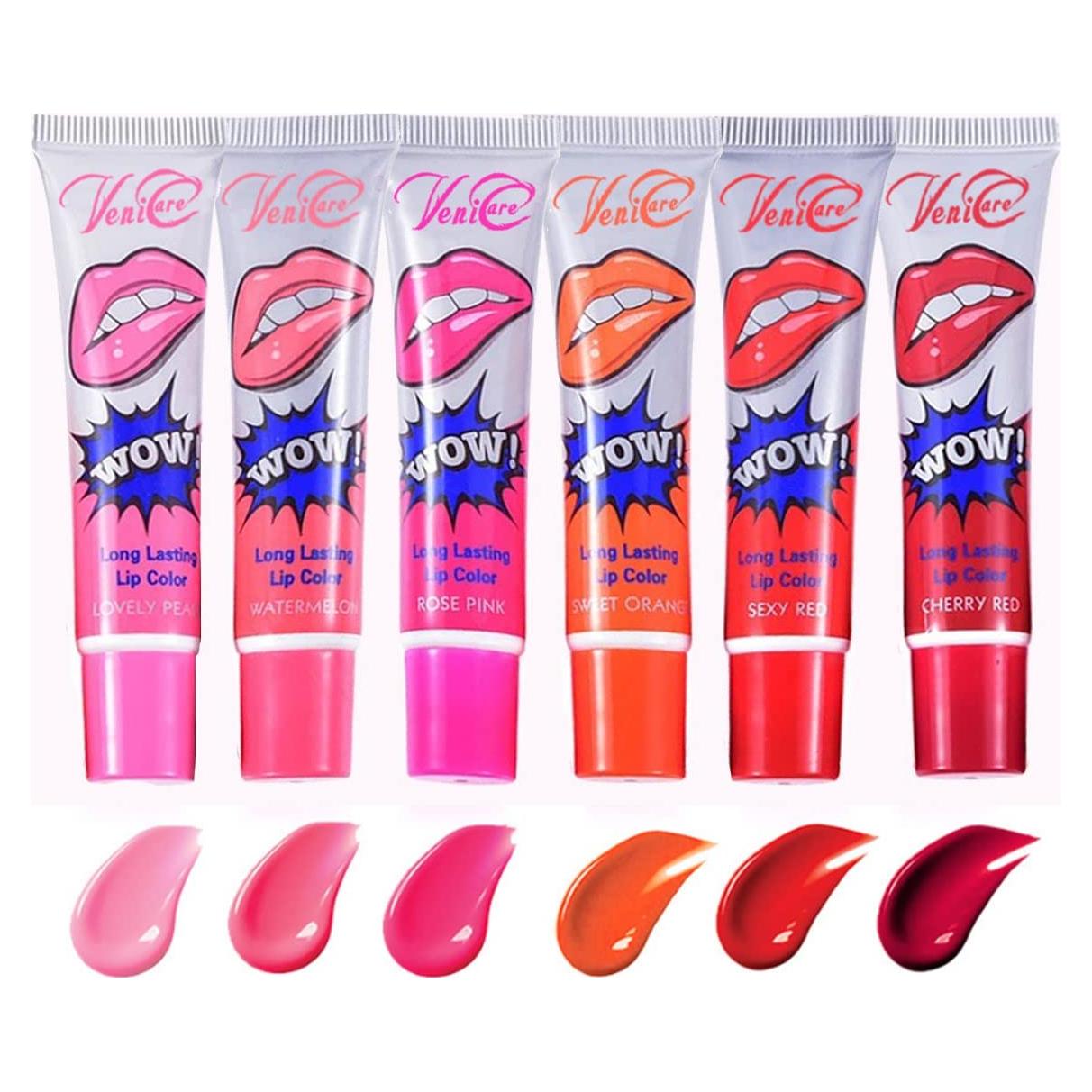 Tinte de Labios Peel Off VeniCare 6 Colores Larga Duración