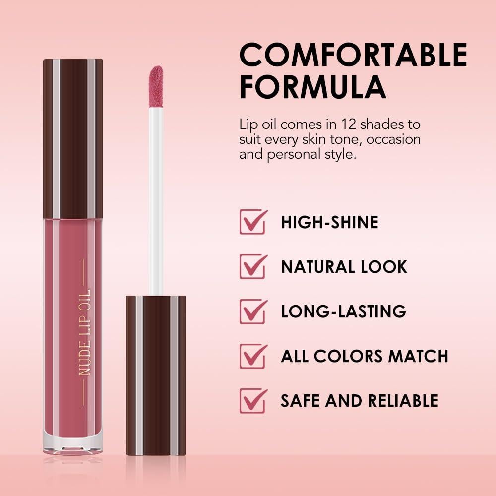 Brillo Labial Hidratante JUAAZIN 3.85 ml Color 07#