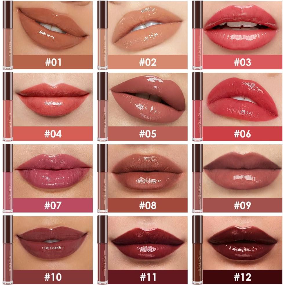 Brillo Labial Hidratante JUAAZIN 3.85 ml Color 07#