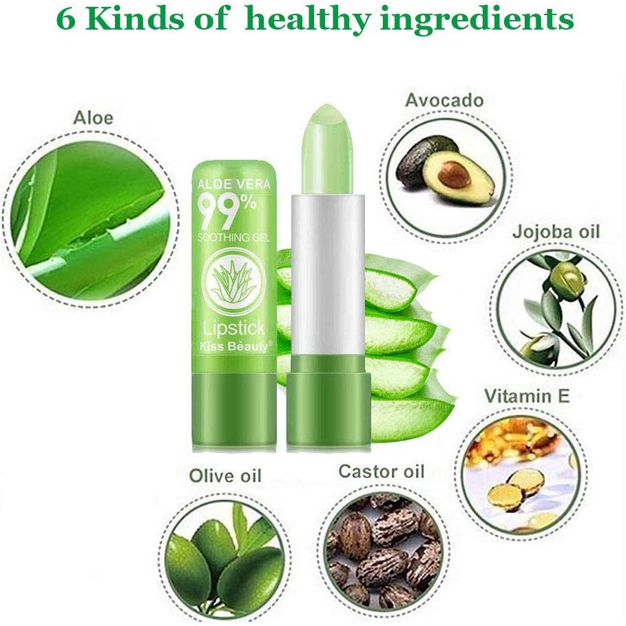 Brillo Labial Firstfly Aloe Vera Hidratante Cambio de Color