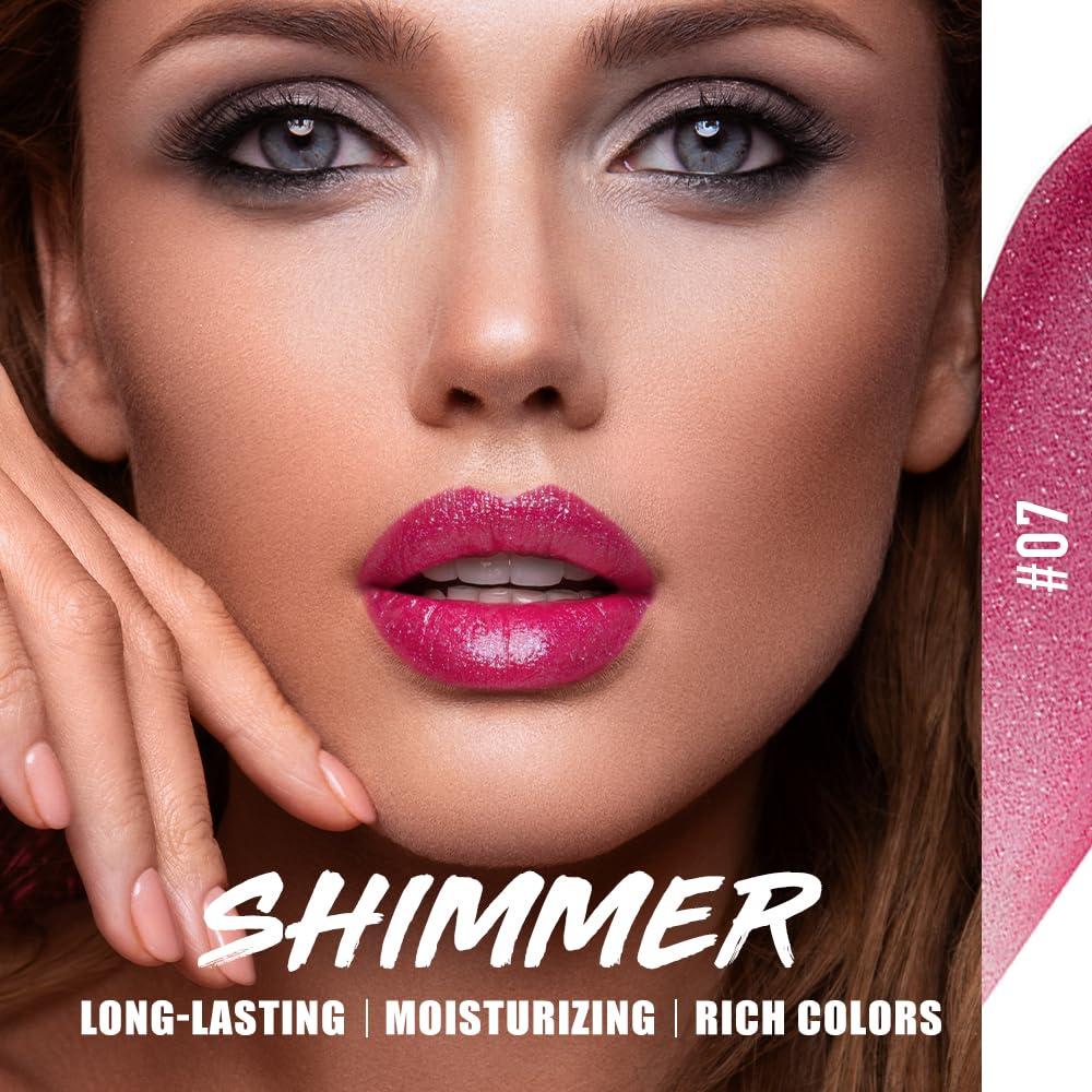 Pintalabios Brillante Metálico Jolilab - 8 Pcs Hidratante