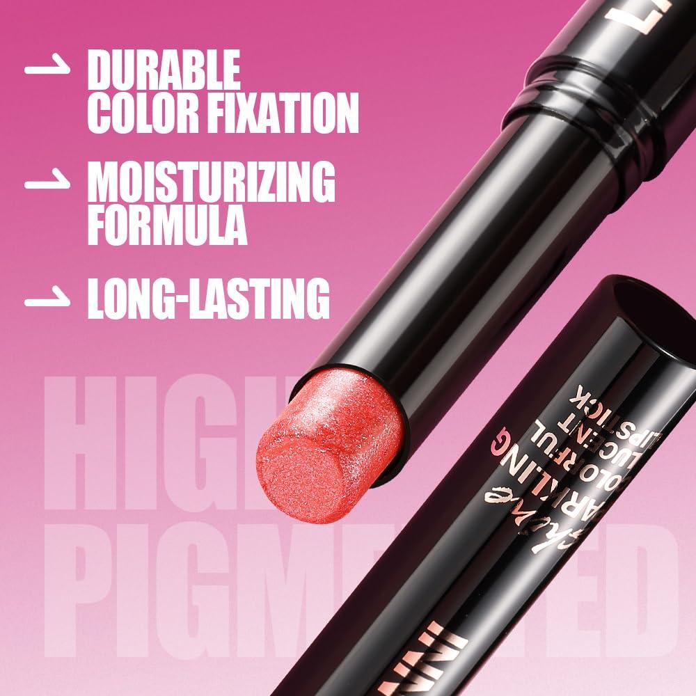 Pintalabios Brillante Metálico Jolilab - 8 Pcs Hidratante