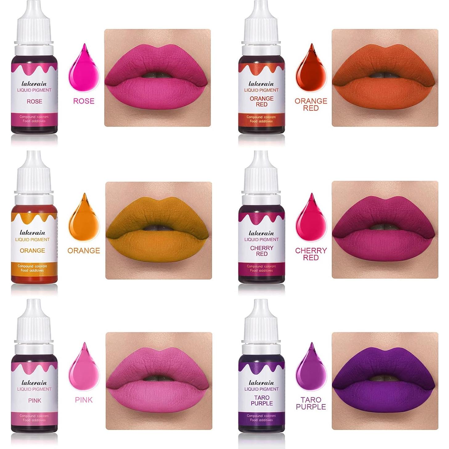 Conjunto de Pigmentos Líquidos para Brillo Labial 12 Colores Bonnie Choice