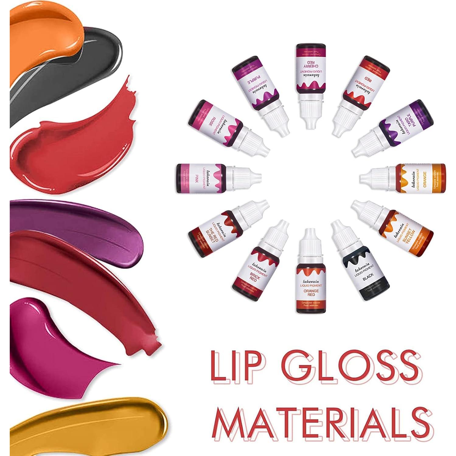 Conjunto de Pigmentos Líquidos para Brillo Labial 12 Colores Bonnie Choice