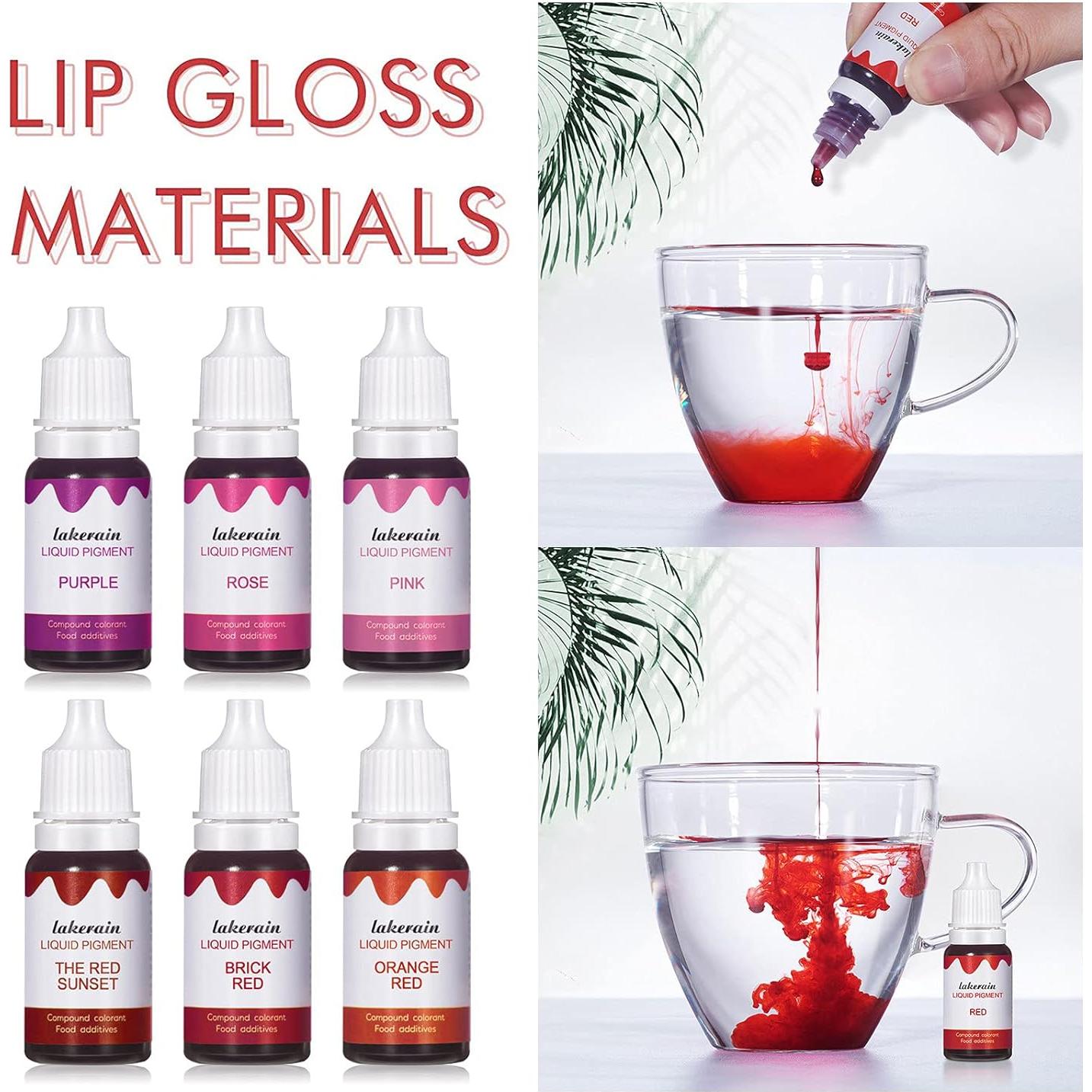 Conjunto de Pigmentos Líquidos para Brillo Labial 12 Colores Bonnie Choice