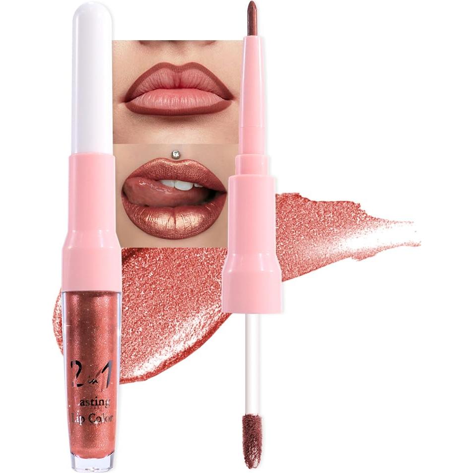 Set de Lápiz Labial y Pintalabios Líquido evpct 24 Tonos