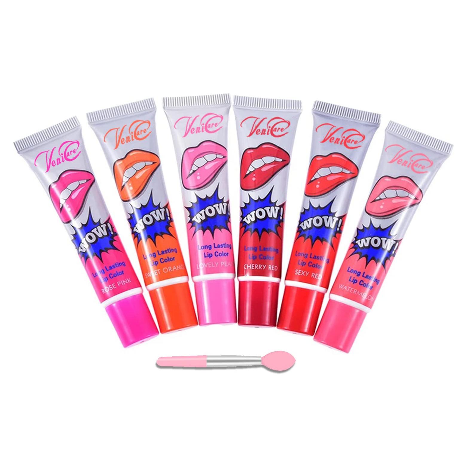 Set de Tinte Labial Peel-Off VeniCare 6 Colores Lujosos