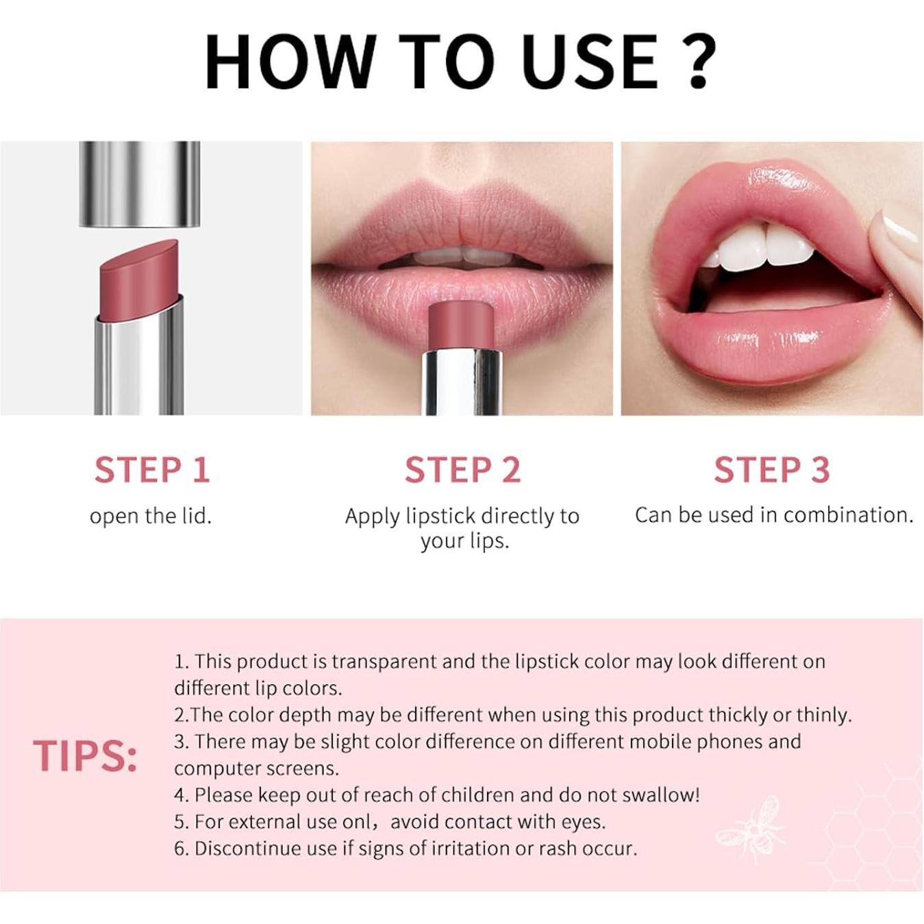 Bálsamo Labial Tinte Miel Rosa Baisen Diary - Hidratante 9g