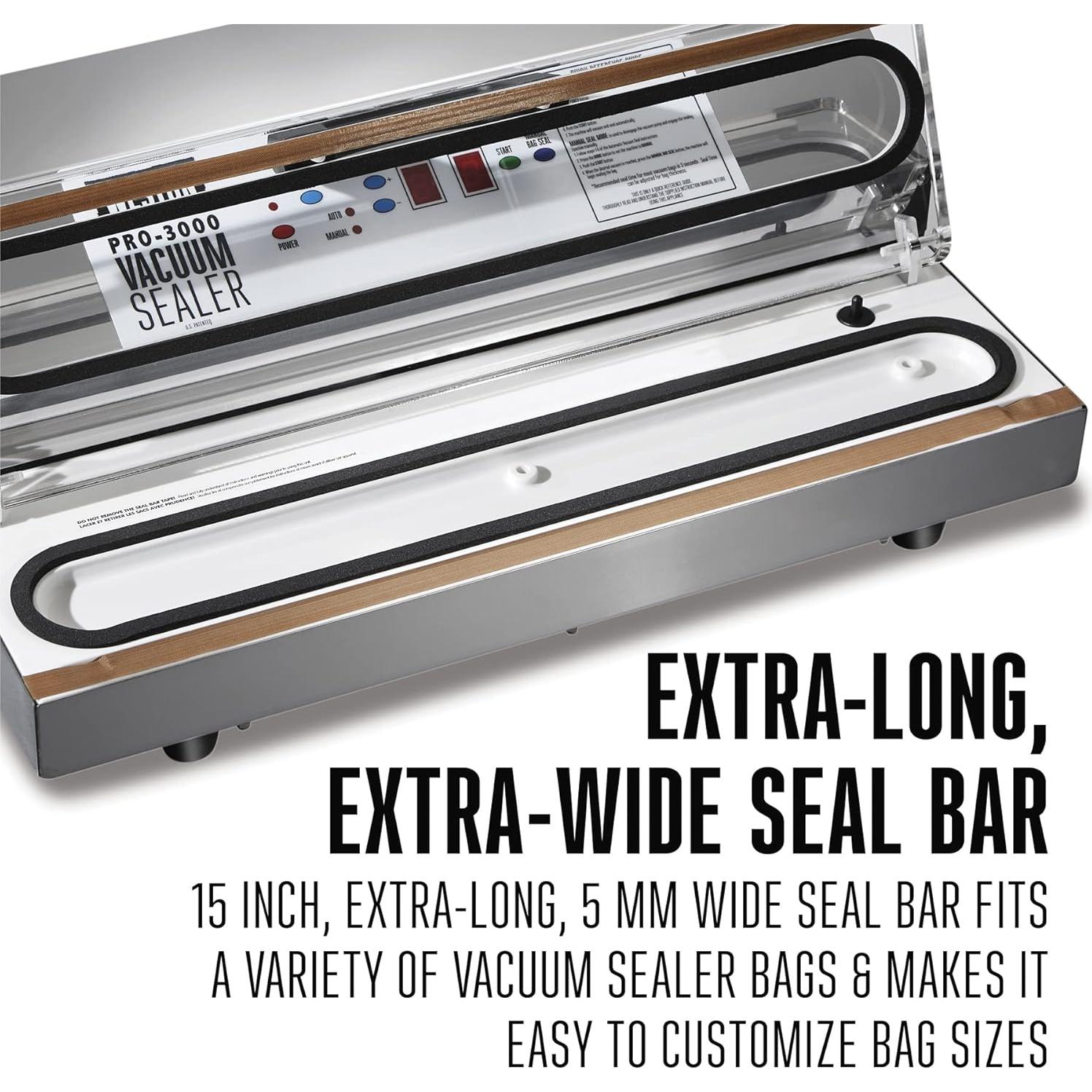 Sellador al Vacío Weston PRO 3000 Acero Inoxidable 935W