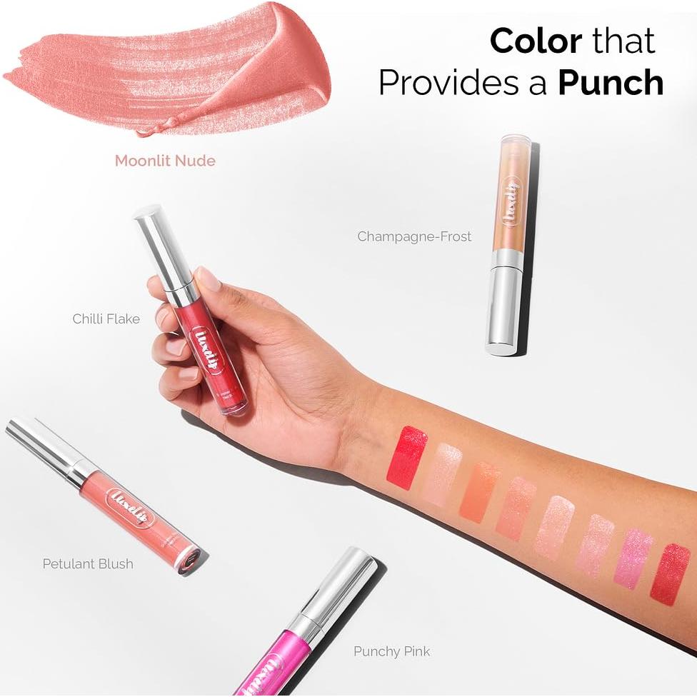 Brillo Labial LuxeLip™ Hidratante Mate 8ml - Nude Iluminado