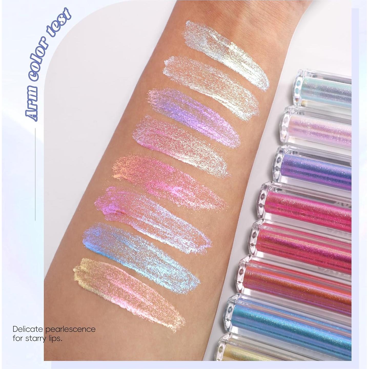 Brillo de Labios Camaleón Purpura Holográfico 25g - Larga Duración