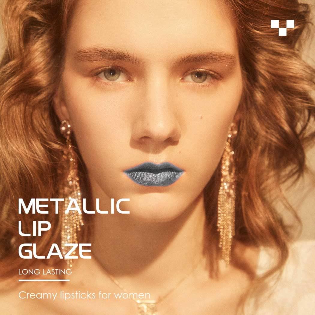 Pintalabios Mate Kilshye Líquido Metálico 18g C- Plata