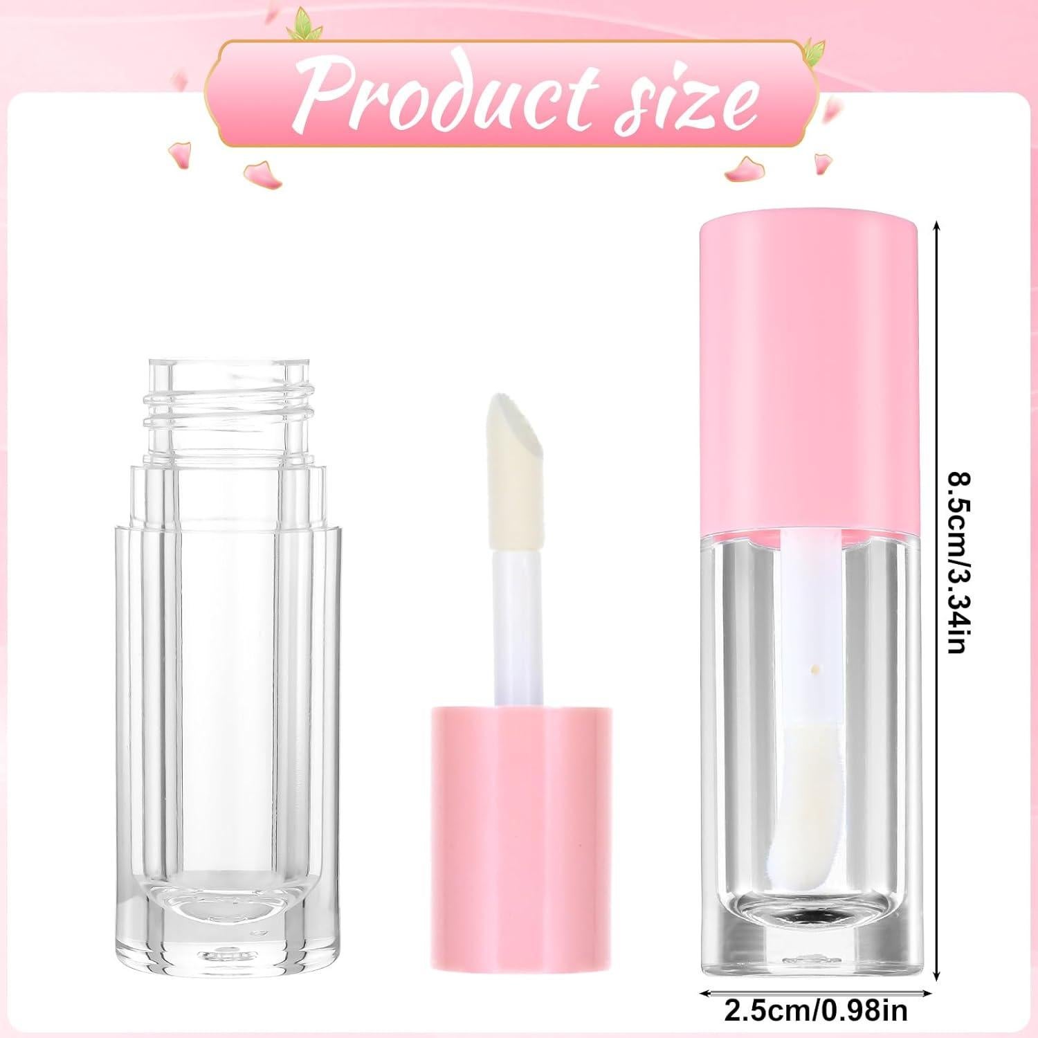4 Tubos Vacíos de Brillo Labial 6ml Apausvcm - Recargables