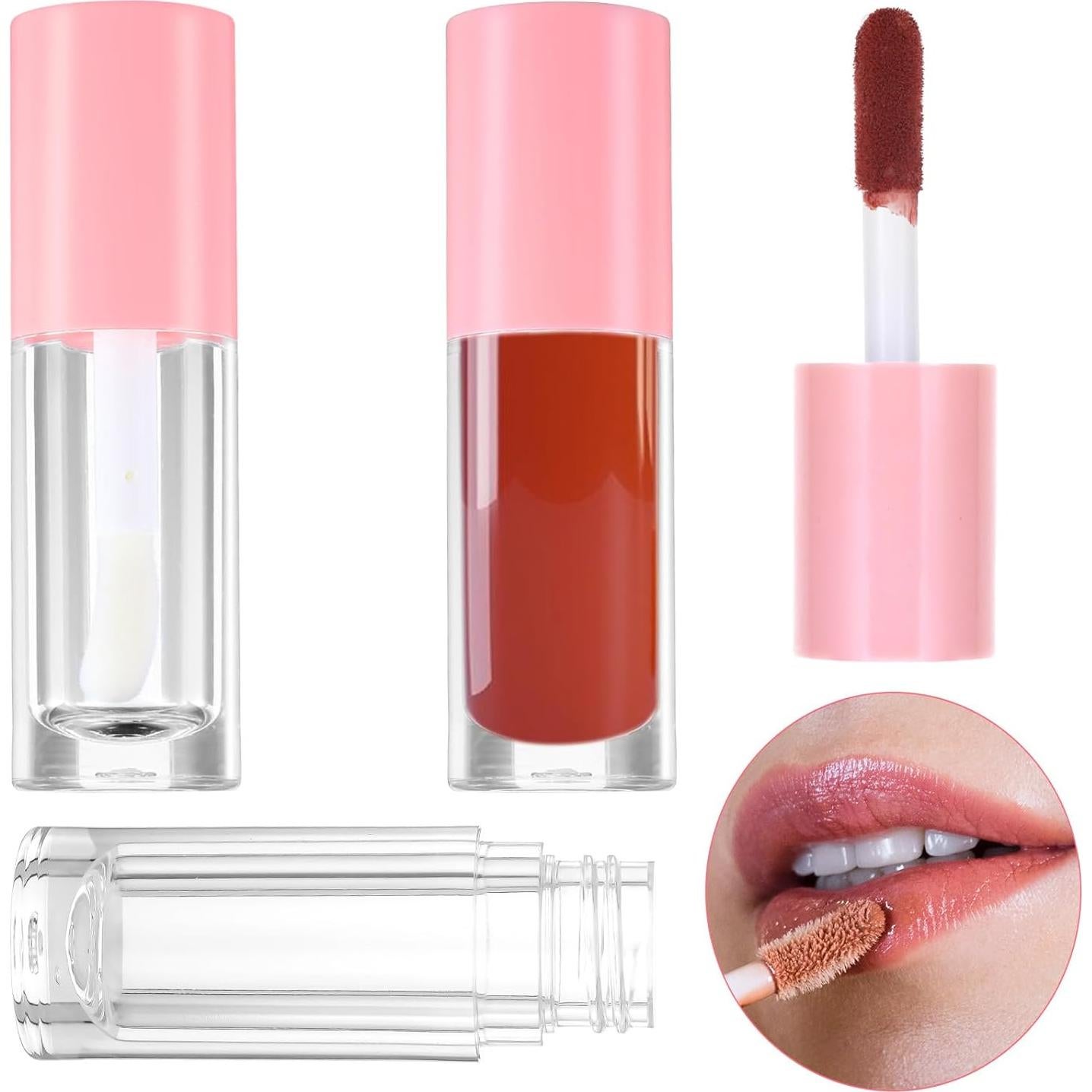 4 Tubos Vacíos de Brillo Labial 6ml Apausvcm - Recargables