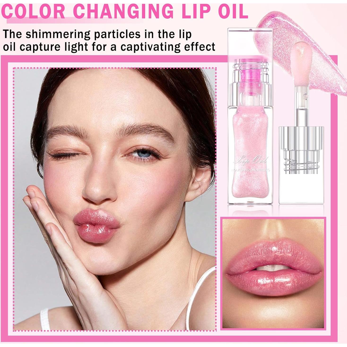 Aceite de Labios Cambiante de Color XINGXYUEL Hidratante