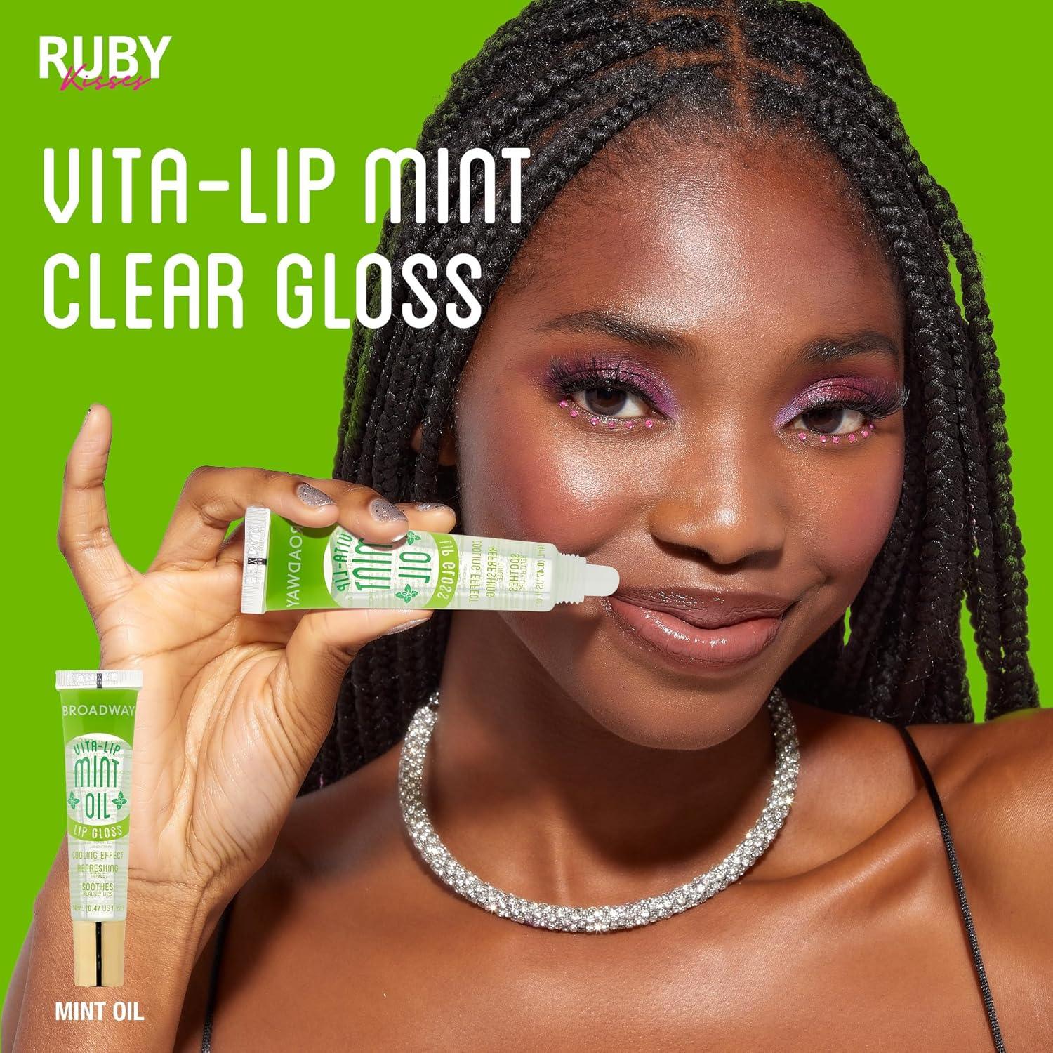 Brillo Labial Ruby Kisses Vita-Lip Gloss Menta 6 Unidades