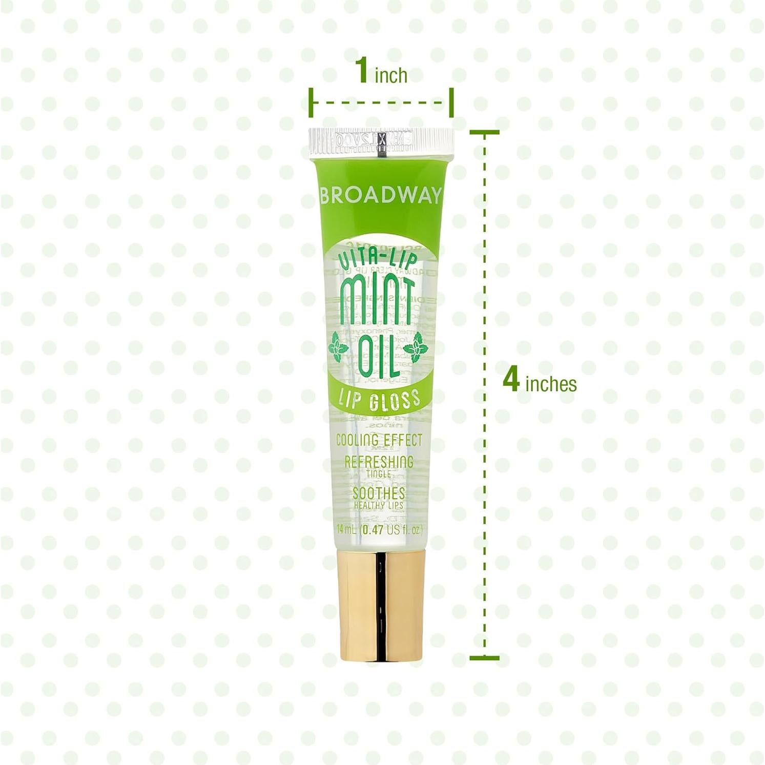 Brillo Labial Ruby Kisses Vita-Lip Gloss Menta 6 Unidades