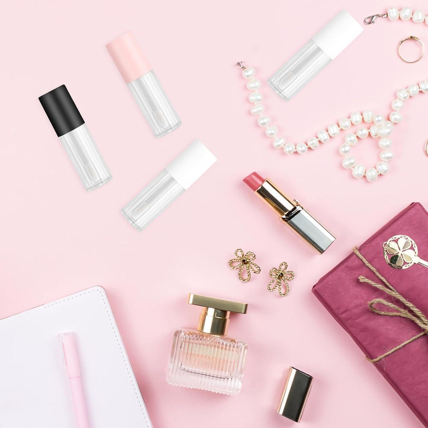 Kit 10 Tubos Vacíos Brillo Labios 3ml Notoke con Jeringa