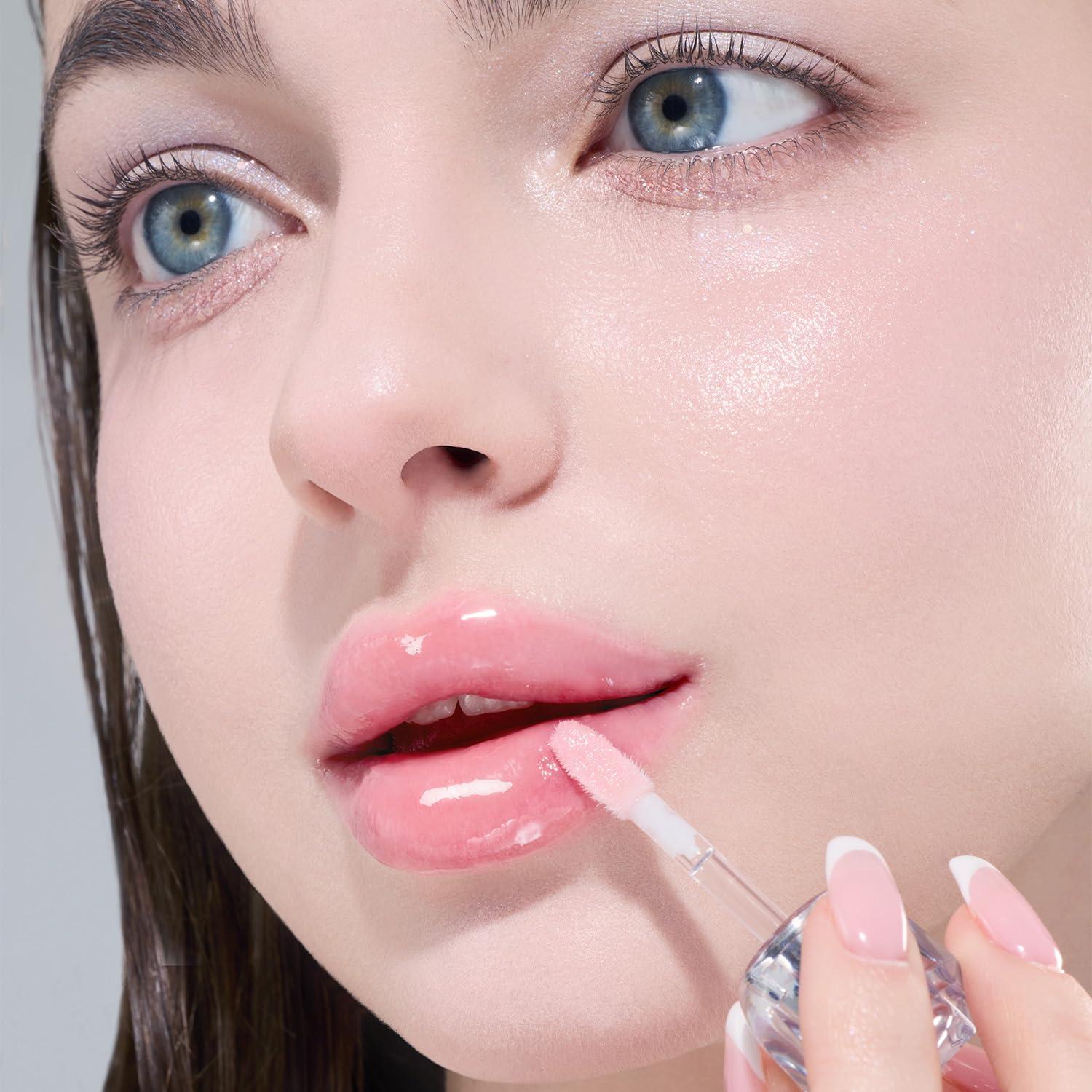 Brillo Labial Crystal Dewy Cuidado Hidratante 4.8g Rosa