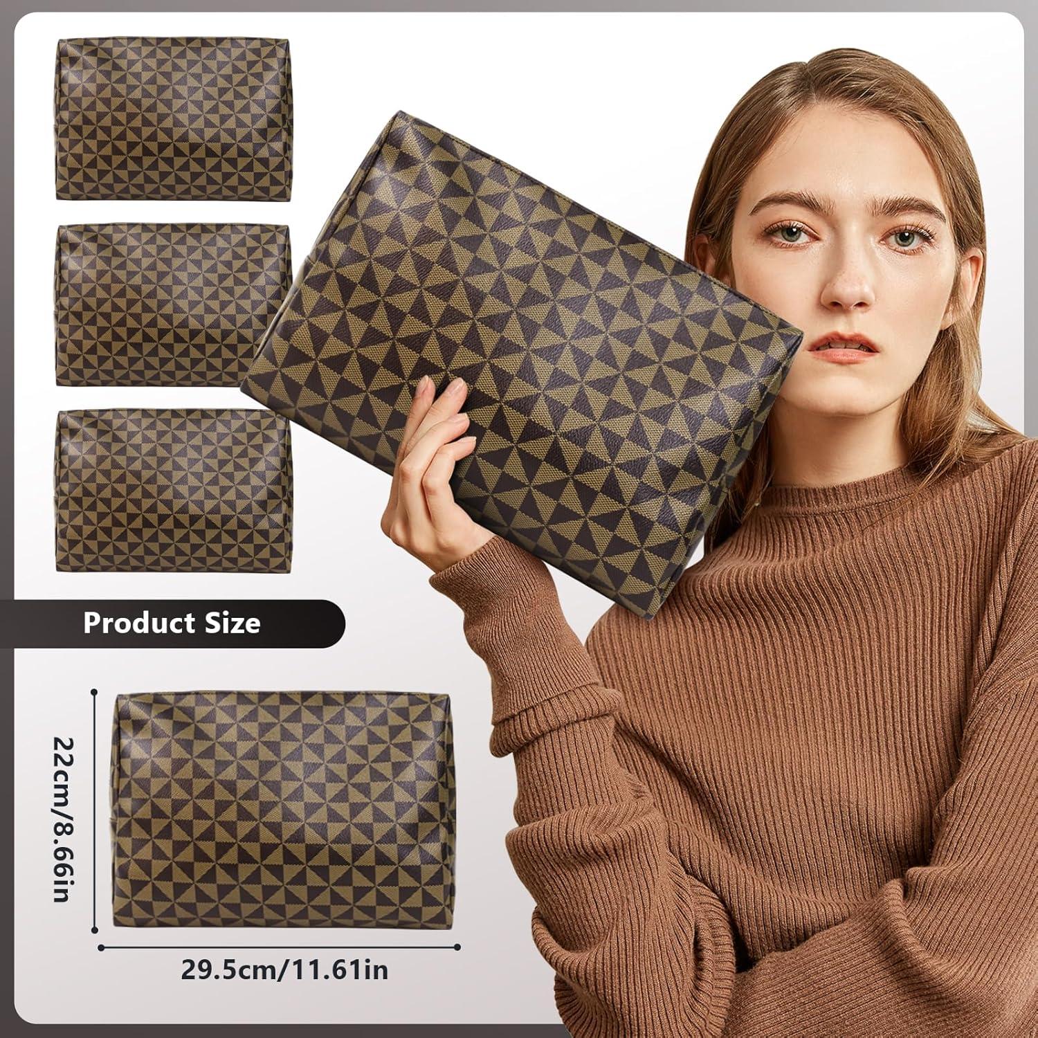 Bolsa de Maquillaje de Cuero Retro Chic Hx008 - Impermeable