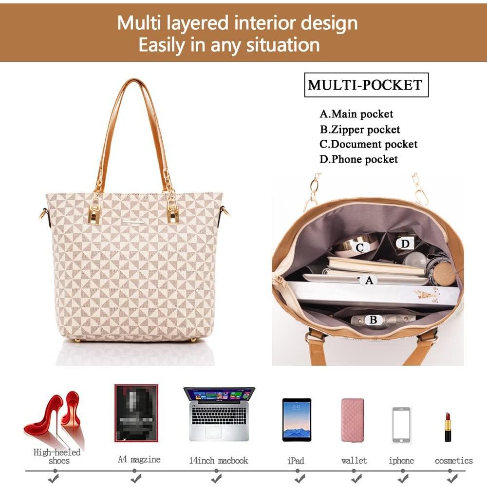 Conjunto de 5 Bolsos 2E-youth para Mujeres en Beige
