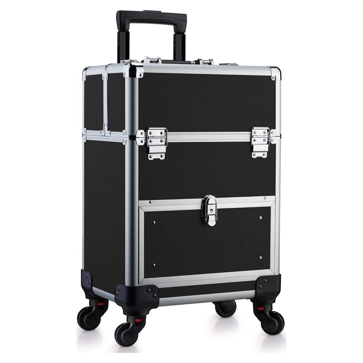 Estuche de Maquillaje Profesional OUDMAY con Ruedas 33.99x24x46.99cm