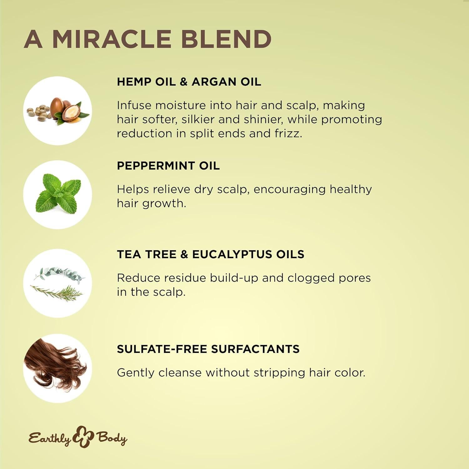 Champú de Aceite Milagroso de Árbol de Té Earthly Body 473ml