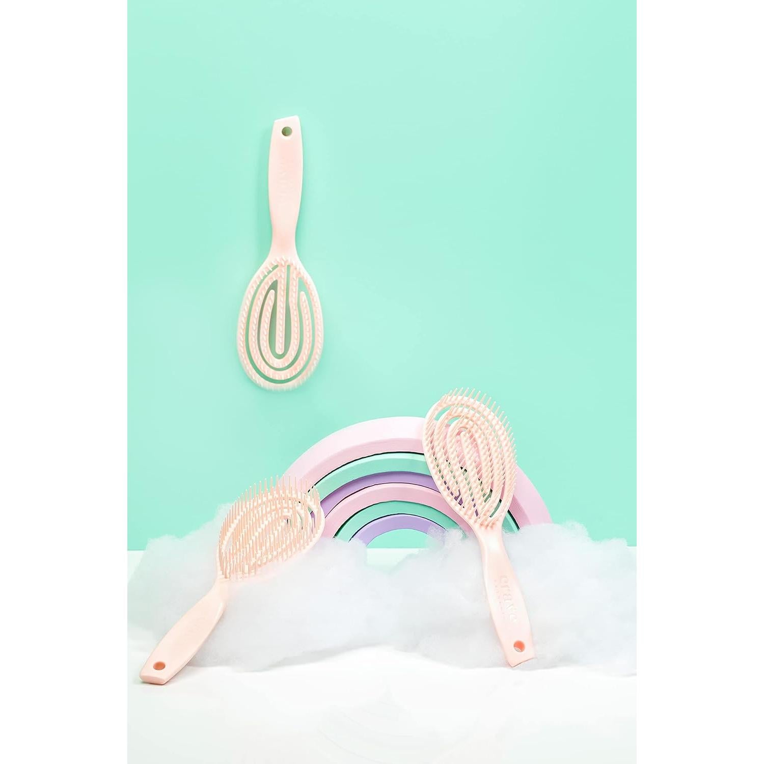 Cepillo Desenredante Flexible Crave Naturals para Cabello Rizado