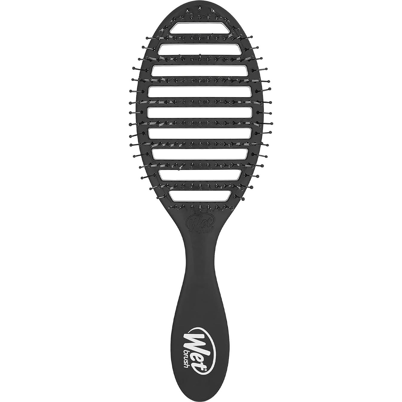 Cepillo para Cabello Wet Brush Speed Dry Negro - Ventilado y Cerdas HeatFlex (Paquete de 2)
