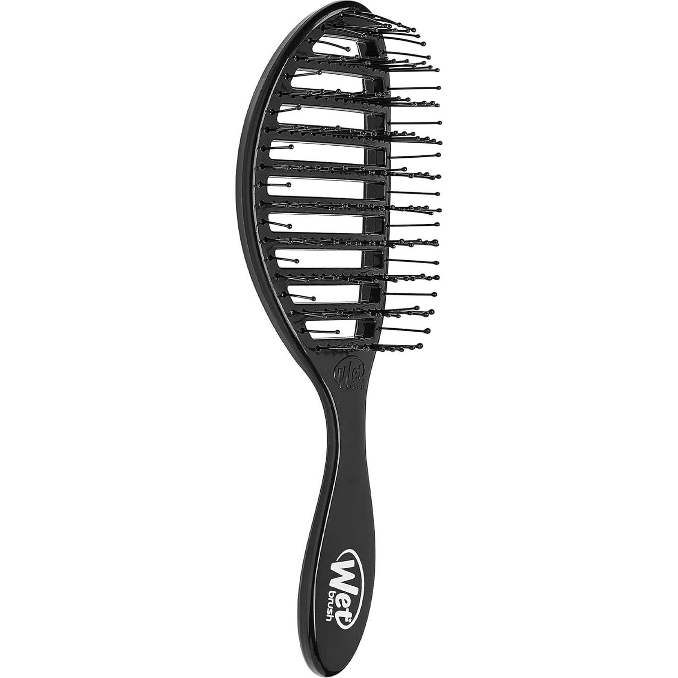 Cepillo para Cabello Wet Brush Speed Dry Negro - Ventilado y Cerdas HeatFlex (Paquete de 2)