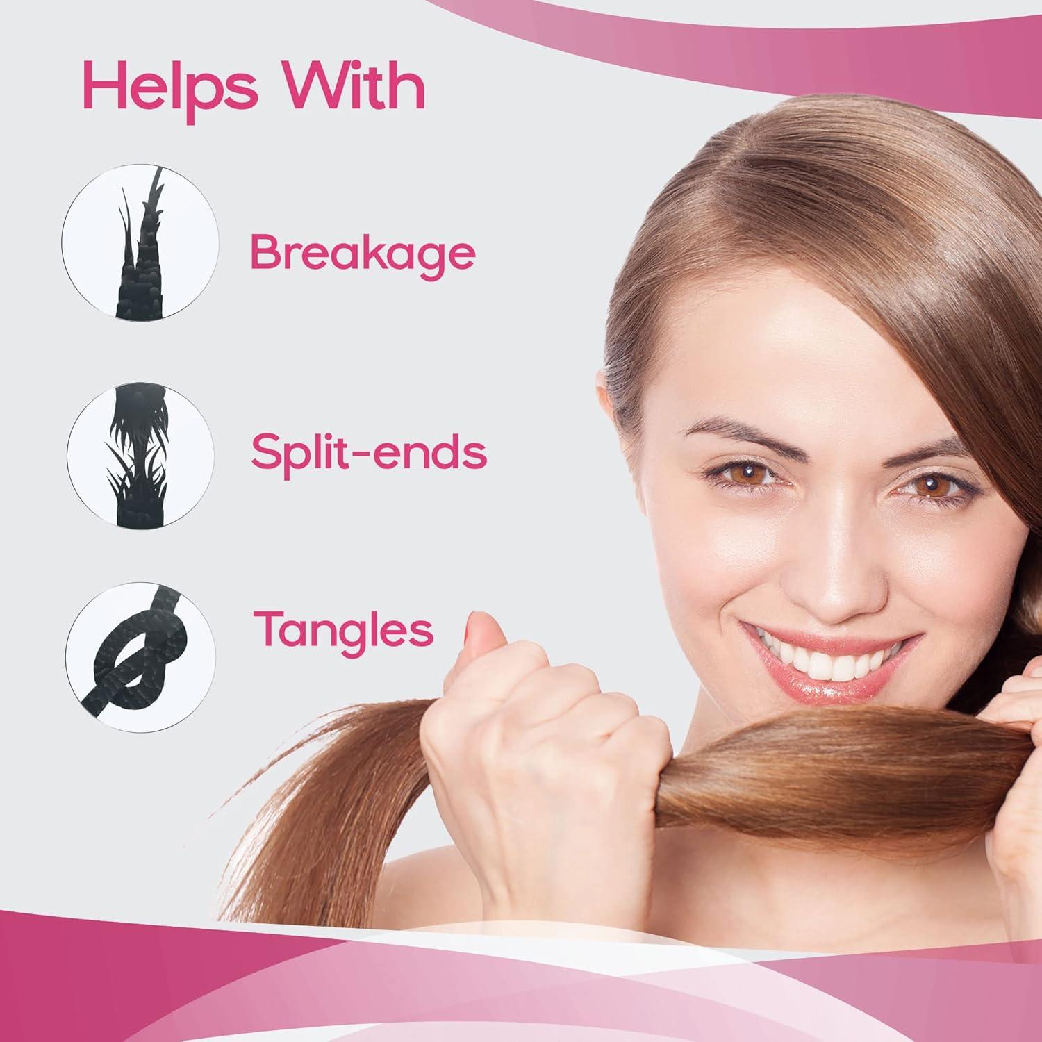 Cepillo Desenredante Herstyler Rosa para Cabello Grueso 27.7cm