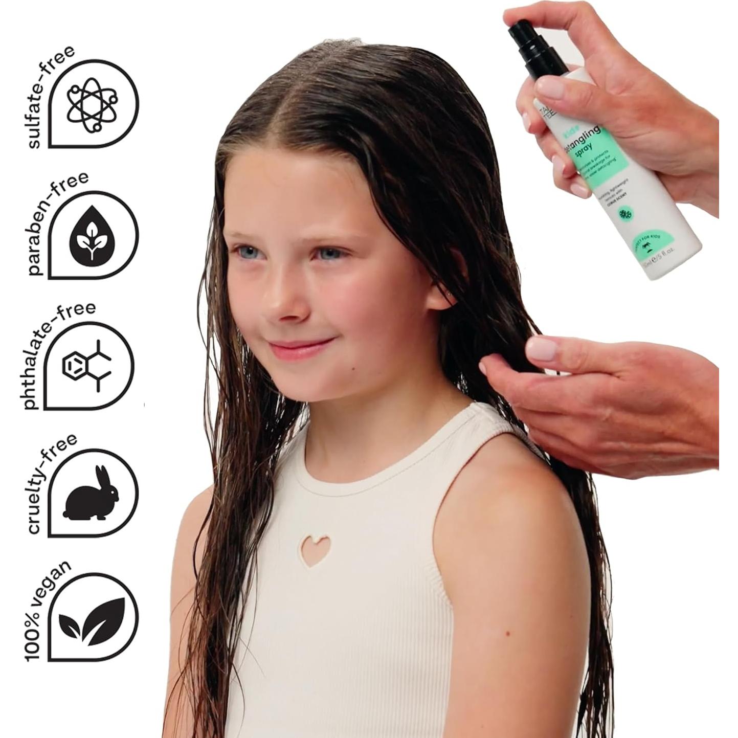 Duo Spray Desenredante Tangle Teezer y Cepillo Rizado Rosa