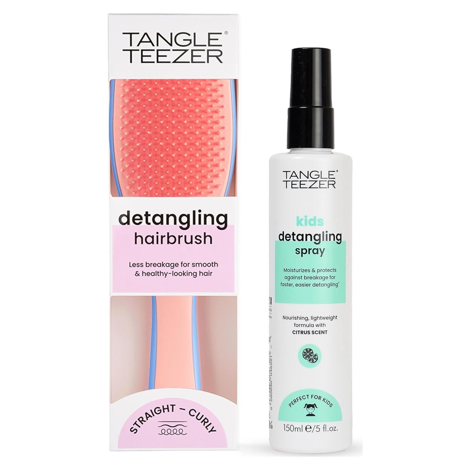 Dúo Spray Desenredante Tangle Teezer y Cepillo Ultimate
