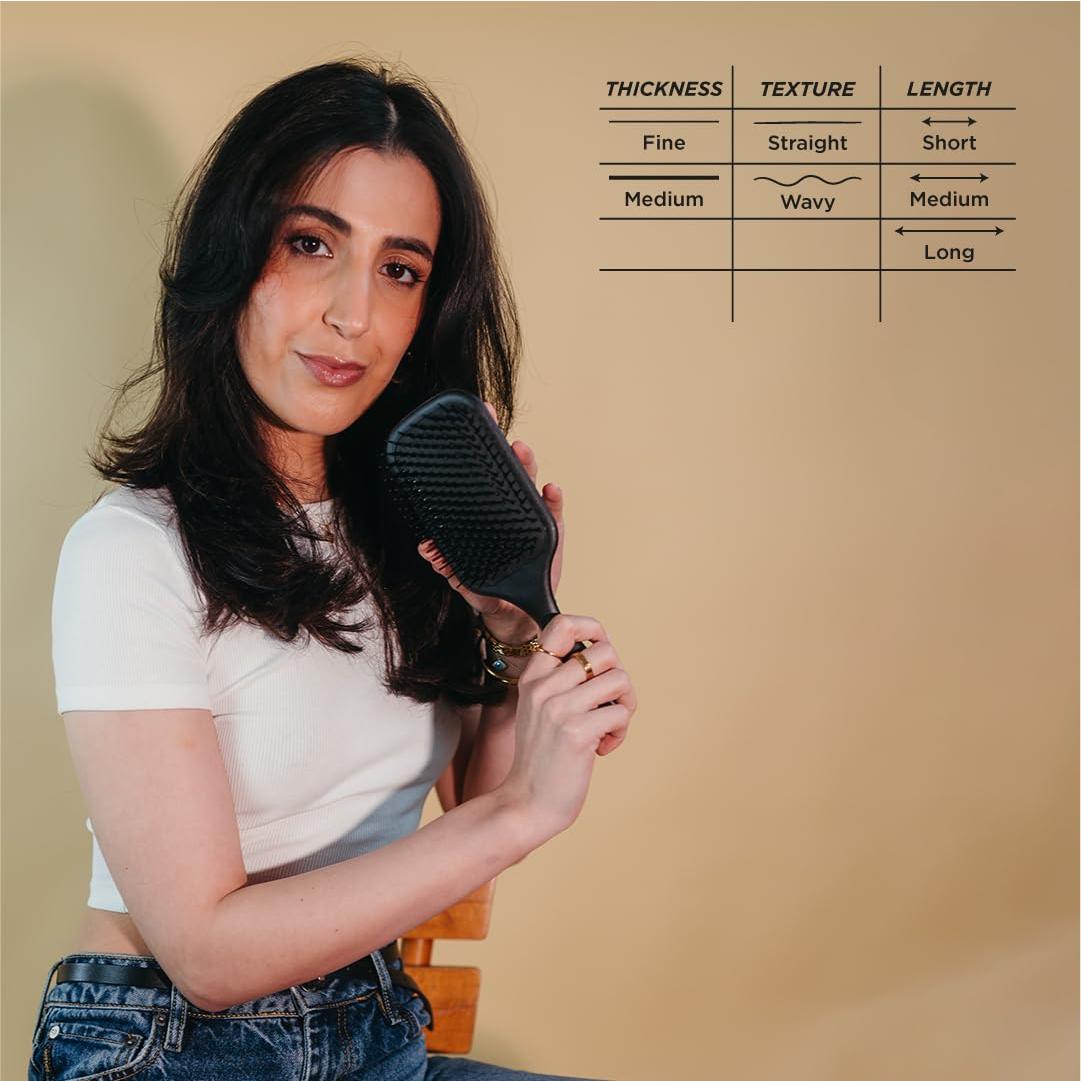 Cepillo Paddle Suave Denman D83 para Desenredar y Estilizar