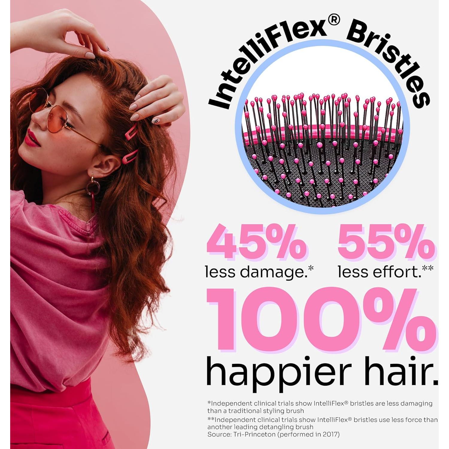 Cepillo Desenredante Wet Brush Original Rosa - Cerdas IntelliFlex