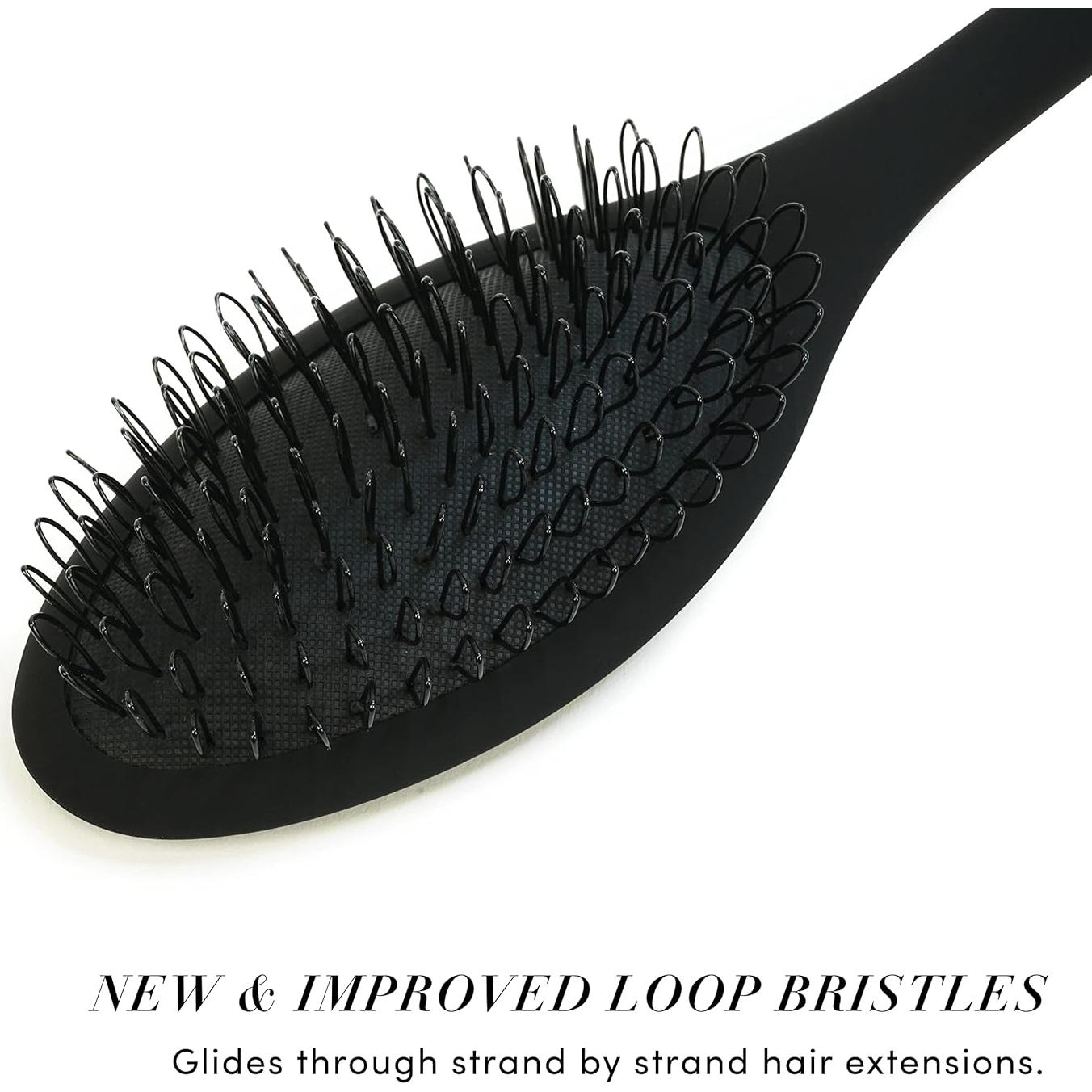 Cepillo de Bucle Negro The Hair Shop - Profesional para Extensiones