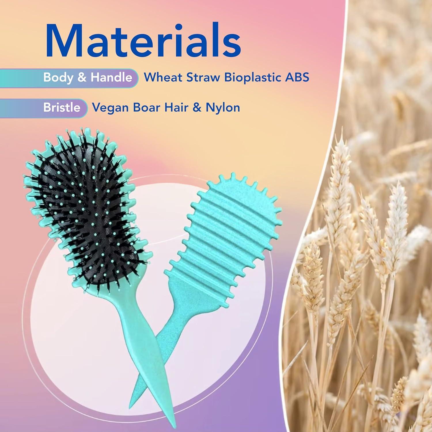 Cepillo Definidor de Rizos Clerzena Rosa 28.3x9x5cm