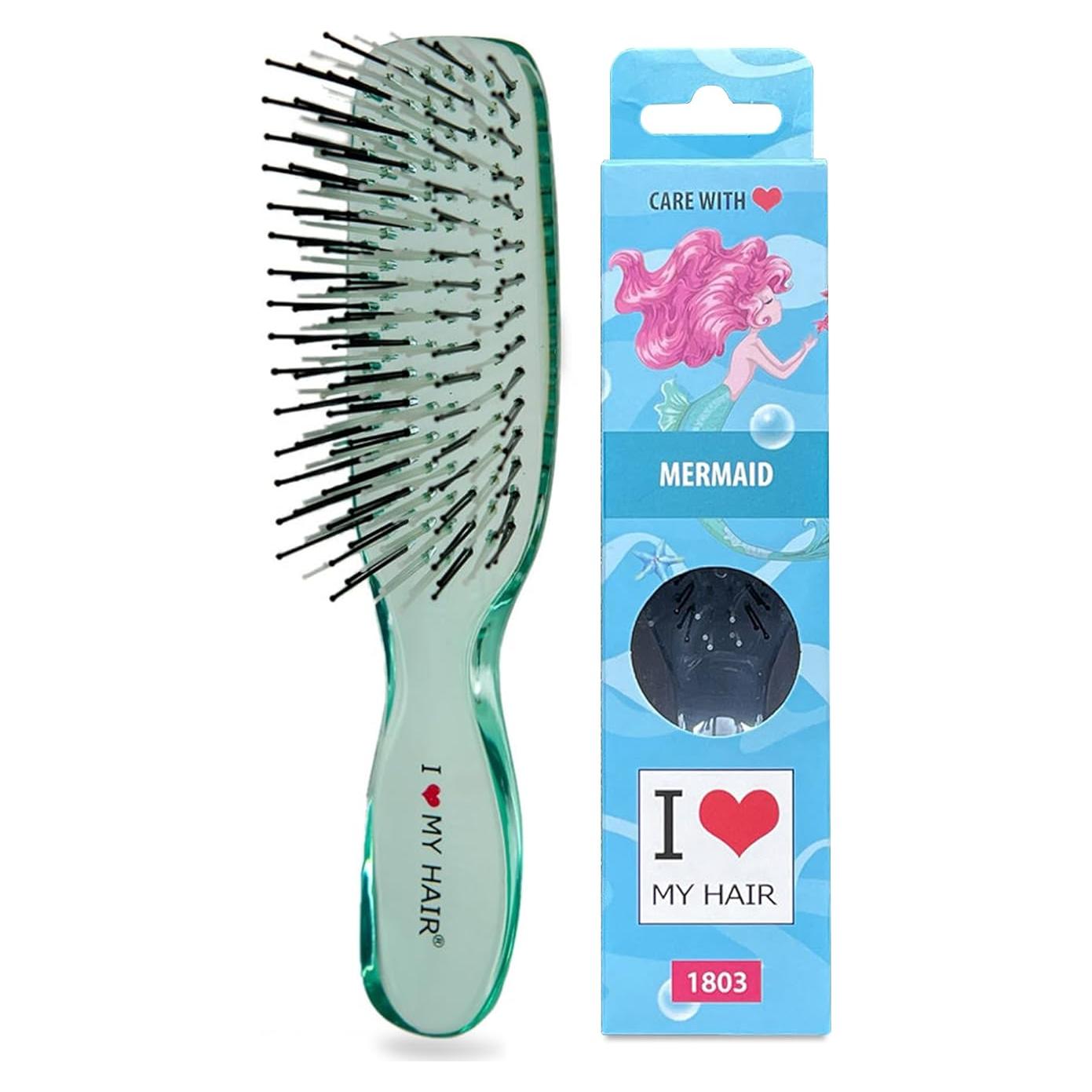 Cepillo Desenredante Amo Mi Cabello Tangle Teezer Mediano Verde