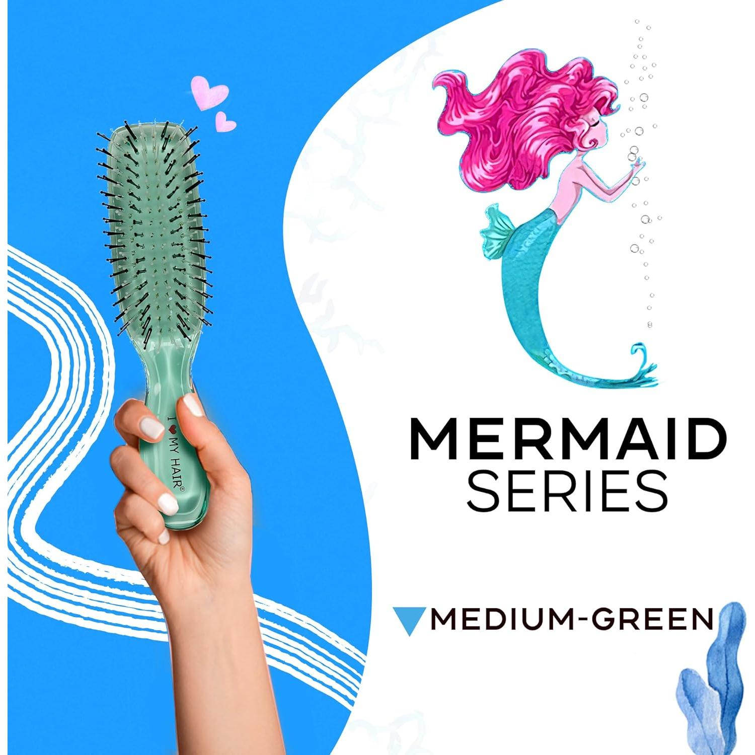 Cepillo Desenredante Amo Mi Cabello Tangle Teezer Mediano Verde