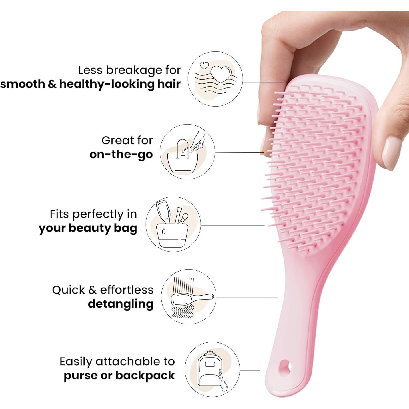 Spray Desenredante Tangle Teezer + Mini Cepillo Rosa para Niños