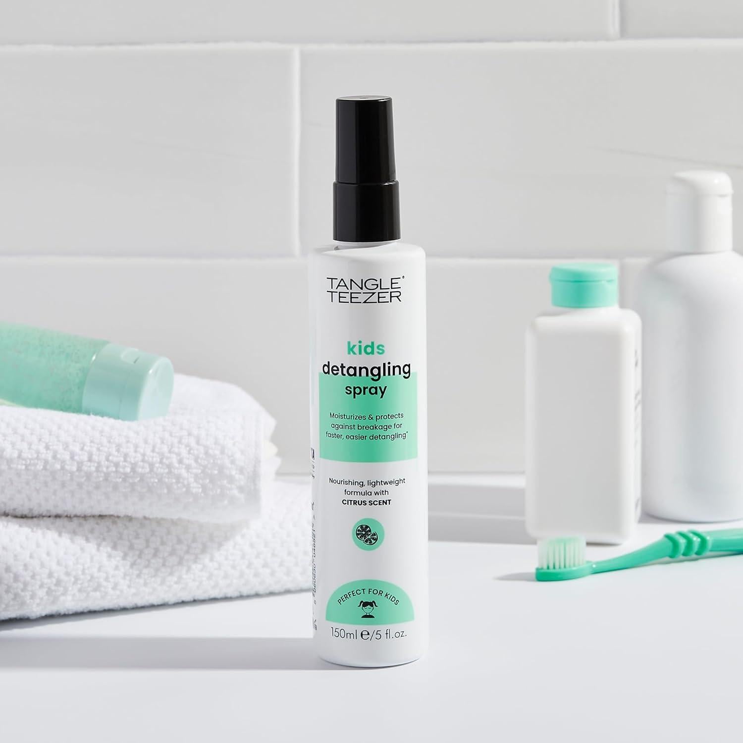 Spray Desenredante Tangle Teezer + Mini Cepillo Rosa para Niños